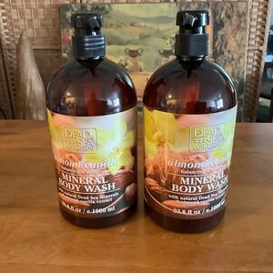 Dead Sea Collection Almond Vanilla Mineral Body‎ Wash 33.8 fl oz